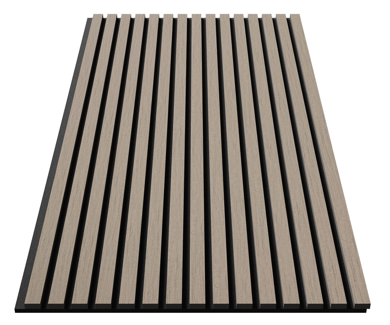 МДФ стеновая панель акустическая Cosca Decor Монако Дуб Латте Бежевый черный войлок 1200×600×21